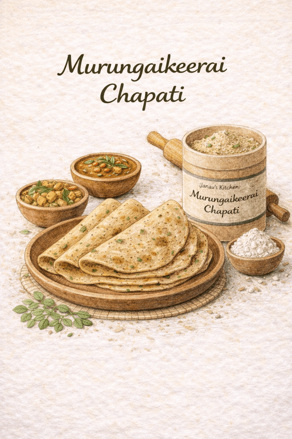 Murungaikeerai Chapati