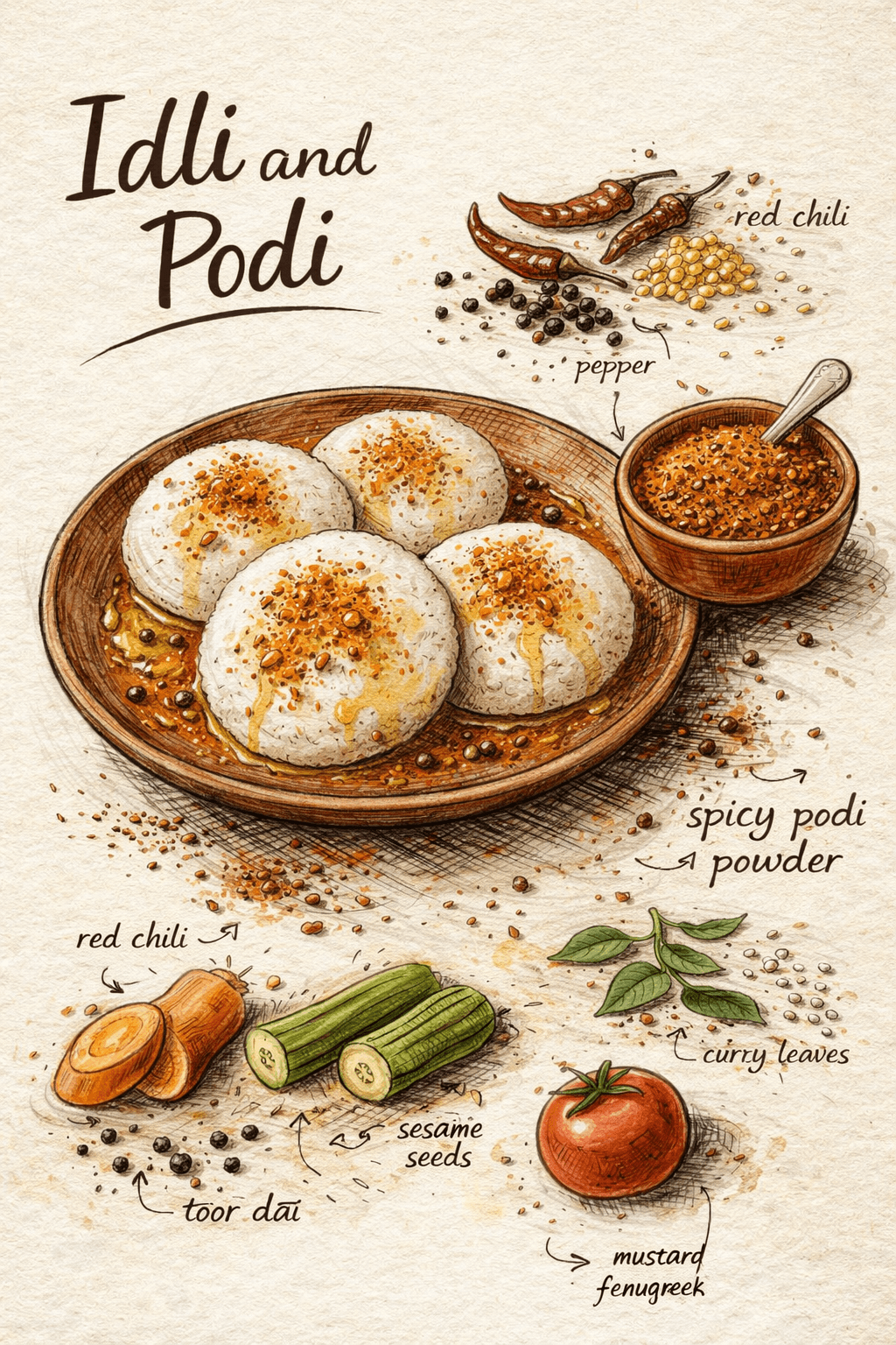 Paati Style Idli Podi Mix
